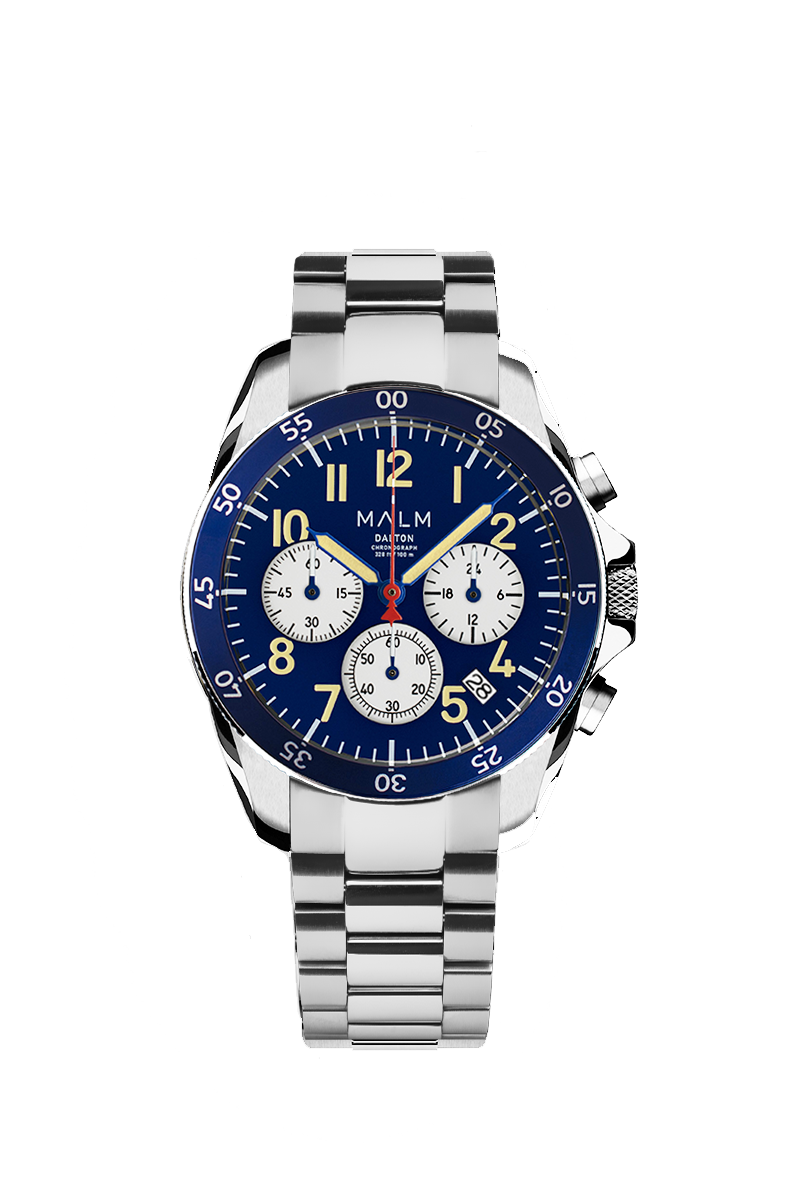 Dalton Blue White Panda Chronograph 41