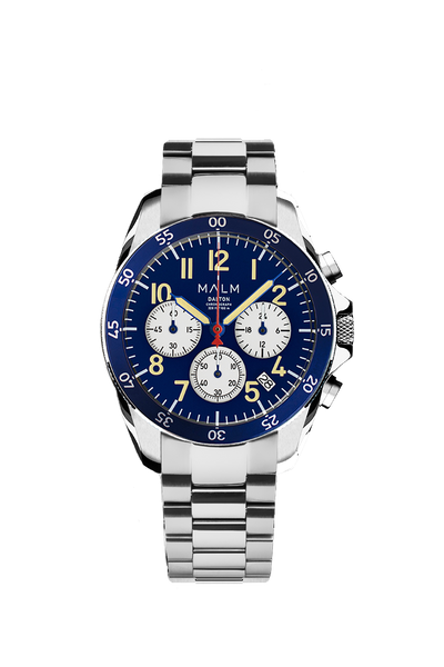 Dalton Blue White Panda Chronograph 41