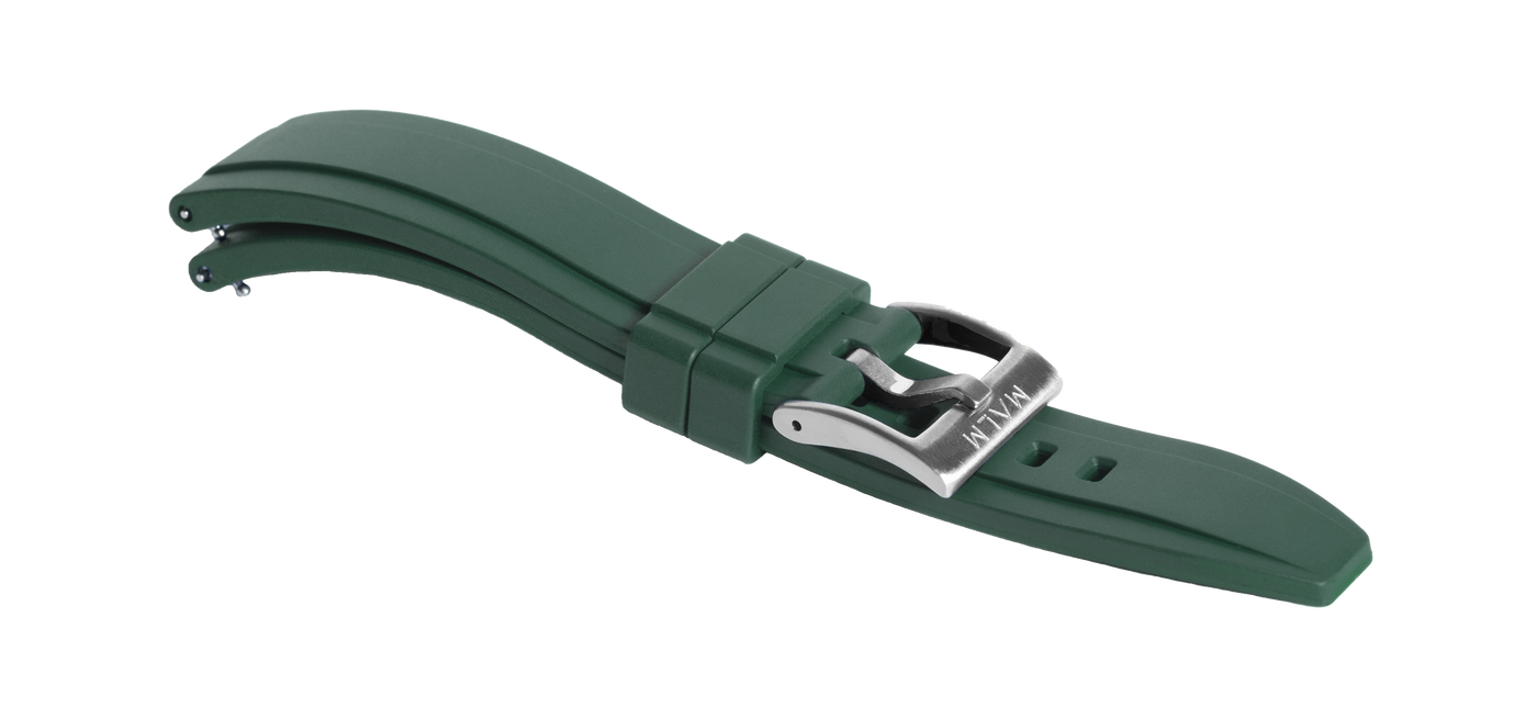 Pilot Rubber Strap Green 20 mm